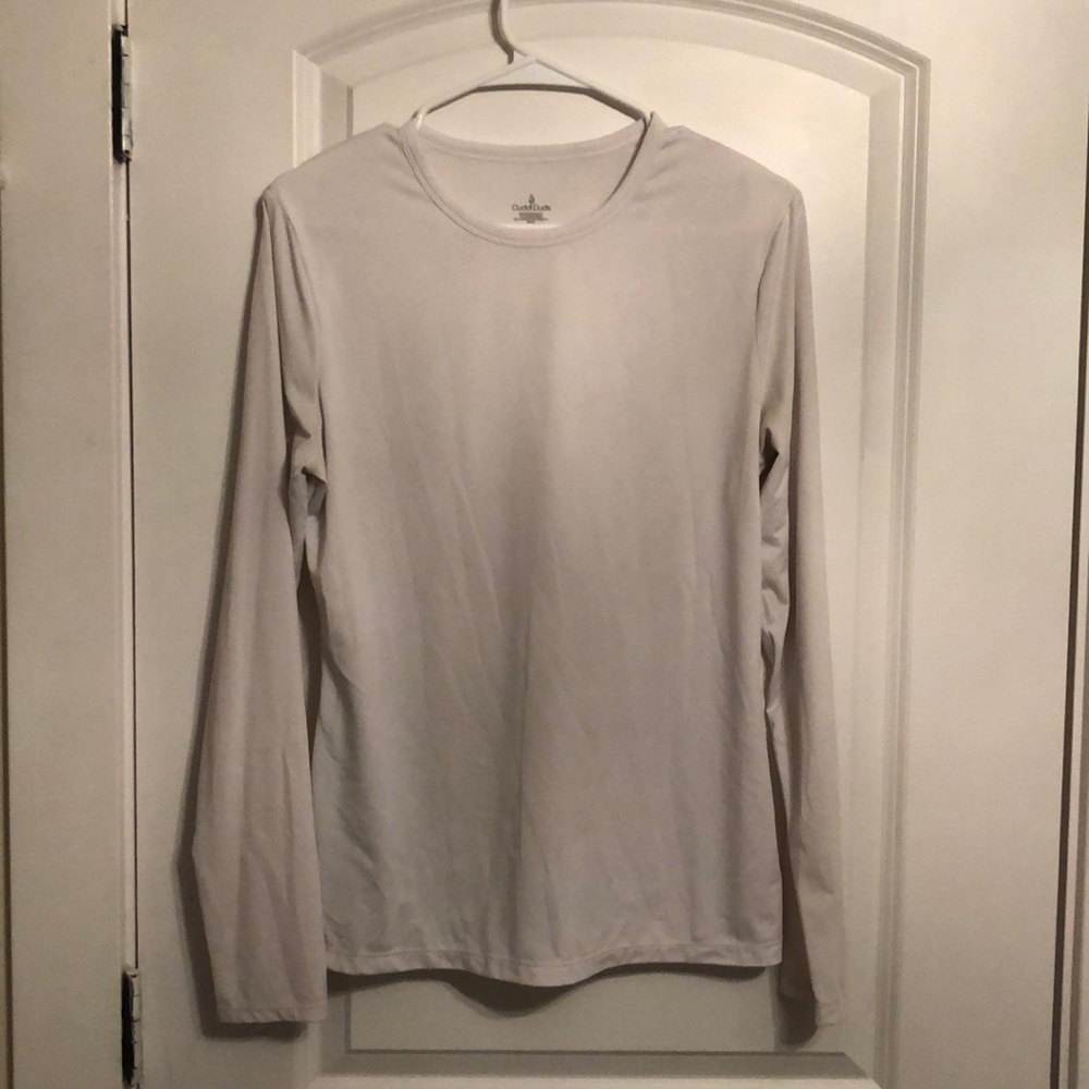 White Dri-FIT tee